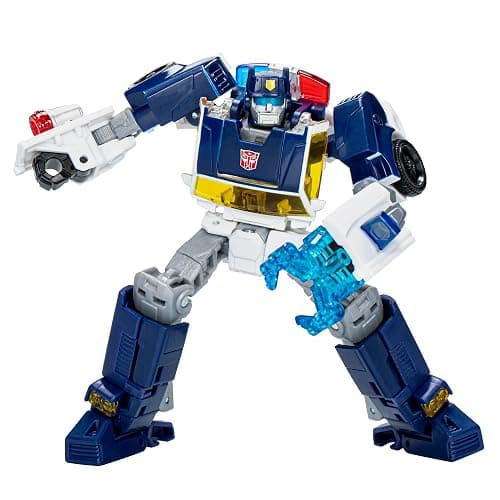 Transformers Legacy United Deluxe Class Rescue Bots Universe Autobot Chase, 5.5-inch Converting Action Figure, 8+ | Transformers Legacy United 6 Inch Action Figure Deluxe Class (2024 Wave 1) - Chase - Image 1