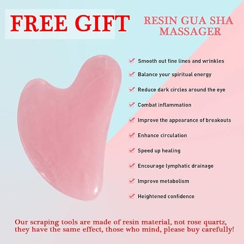 VANALIA Ice Roller and Gua Sha Set for Face, Eyes and Neck - Skin Care Beauty Tools to Brighten Skin and Enhance Natural Glow (Pink) thumbnail 2