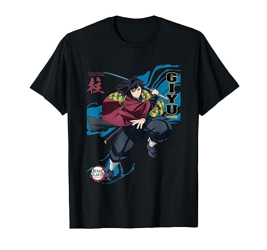 Demon Slayer: Infinity Castle Giyu Tomioka Water Art T-Shirt - Image 1