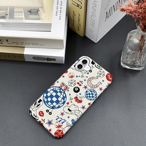 Case Compatible with iPhone 16,Hybrid 2-Layer Hard Shell,Shockproof Soft for Girl Women,Classic Western Cowboy Boots Retro thumbnail 6