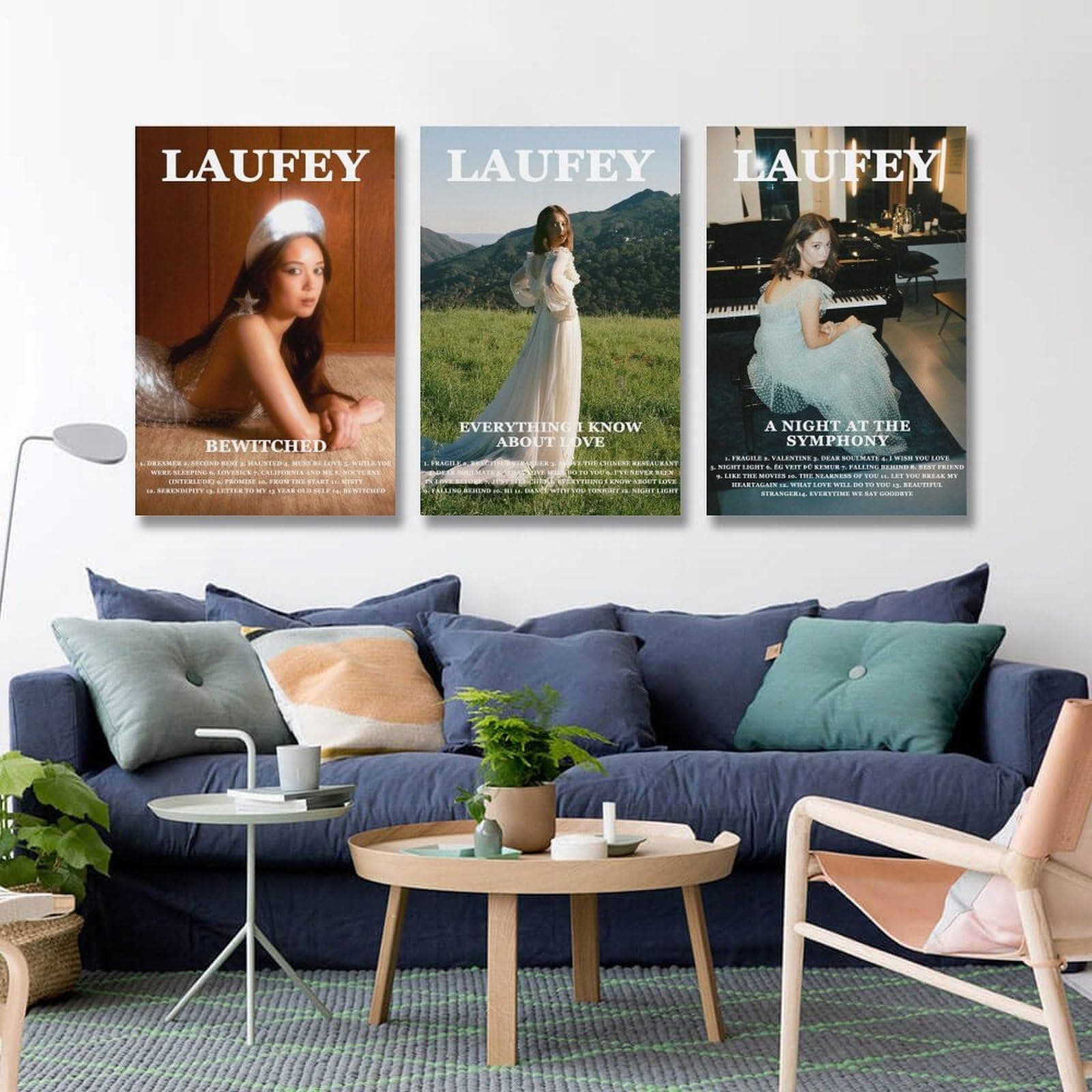 Laufey Poster Music Album Vintage Poster A Set of 3 Canvas Posters Room Aesthetic Festival Family Bedroom Decor Wall Art Home12x18inch(30x45cm)-3pcs Style-3 thumbnail 4