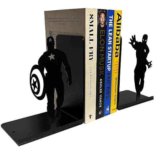 HeavenlyKraft Serre-Livres de Super-héros | Serre-Livres décoratifs pour étagères | Supports de Livres antidérapants pour étagères, Table | Décoration Unique de Maison/Bureau | Serre-Livres Lourds | thumbnail 6