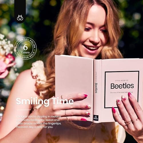 Beetles Pastel Gel Liner Nail Polish Set 6 Colors Spring Art French Line Swirl Gel Polish Pink Yellow Green Purple Orange Swirl Built Thin Nail Art Brush Soak Off Uv Lamp Manicure Gifts for Women thumbnail 3