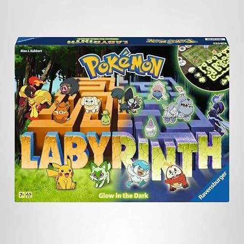 Ravensburger Pokémon Labyrinth Glow in the Dark - Sliding Fun with Your Favorite Pokémon - Playable in Light and Dark for 2-4 Players Ages 7 and Up thumbnail 7