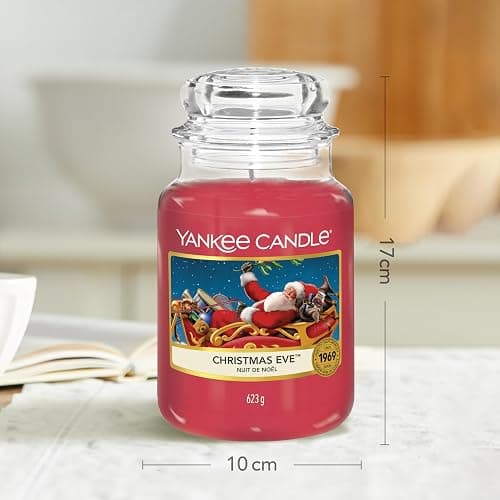 Yankee Candle Scented Candle | Candela in giara grande della Vigilia di Natale | Candele a lunga combustione: fino a 150 ore | Regali perfetti per le donne thumbnail 3
