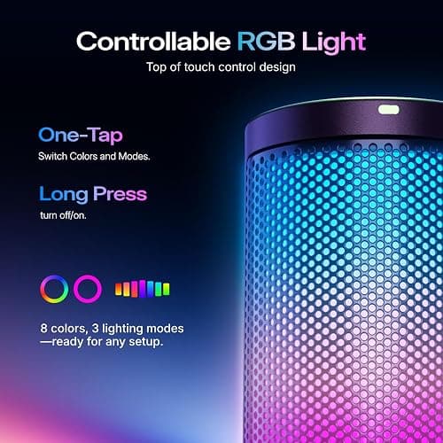 MAONO Gaming USB Microphone, Noise Cancellation Condenser mic with Mute, Gain, Monitoring, Boom Arm for Streaming, Podcast, Vocal, Twitch, YouTube, Discord, PC, Computer, PS4, PS5, Mac, DGM20S thumbnail 6