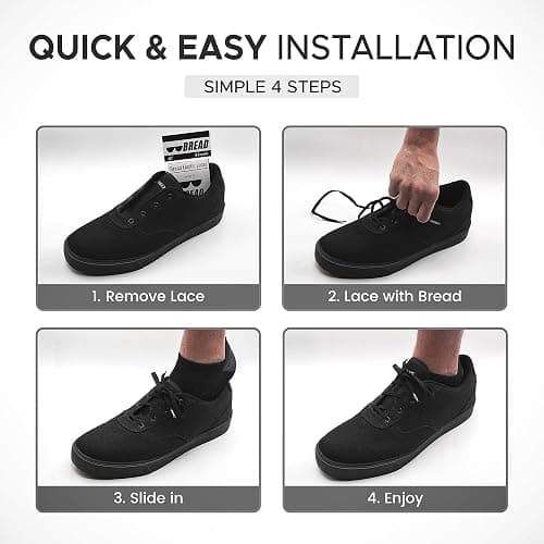 Bread Elastic Shoelaces – Tie Once, Slip On Convenience – Premium Stretch Laces for Boots, Running Shoes, and Everyday Wear thumbnail 4