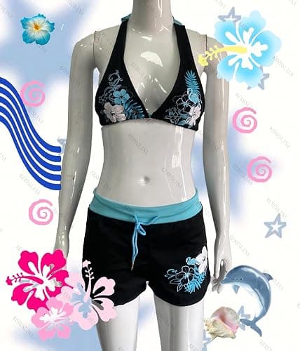 2 Piece Y2k Halter Bikini Sets Women Sexy Swimsuit Beach Sets Cute Summer Going Out Outfits 2025 Vacation 2000s thumbnail 5
