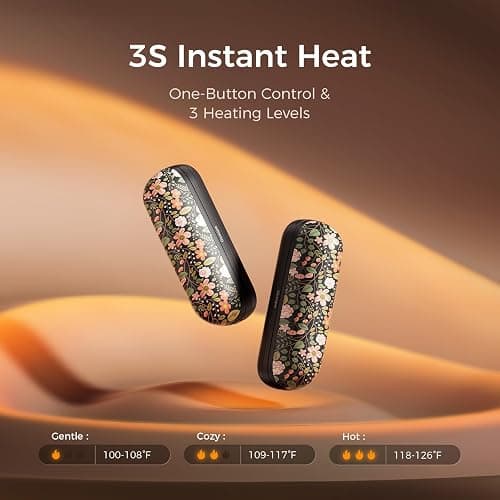 OCOOPA 2 in 1 Magnetic Rechargeable Hand Warmers, UT2s Mini Electric Handwarmers 2 Pack, Split USB-C, Reusable Portable Pocket Heater, Raynauds, Golf, Christmas, Tech Gifts for Women Men thumbnail 4