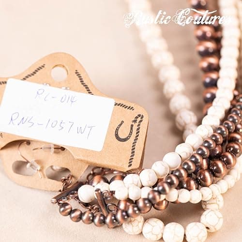 Rustic Couture's Western Jewelry Set for Women Cowgirl Vintage Western Necklace Earring thumbnail 6