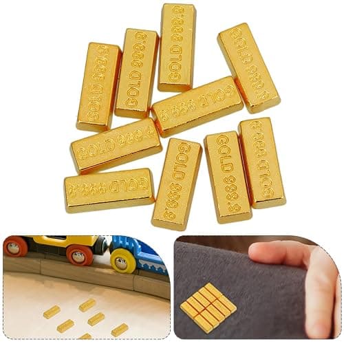 Gadpiparty Gold Bars, Fake Gold Bars, 0.59In Mini Fake Brick Decorative Toy for Dollhouse Miniature Scene Layout thumbnail 5