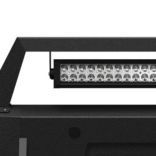 YZONA for Silverado 1500 Pickup Truck Front Bumper Compatible with 2007-2013 Chevy Chevrolet Silverado 1500 with 5 x LED Lights, Winch Plate, License Plate Frame, Sensor Holes & D-rings, Black thumbnail 8