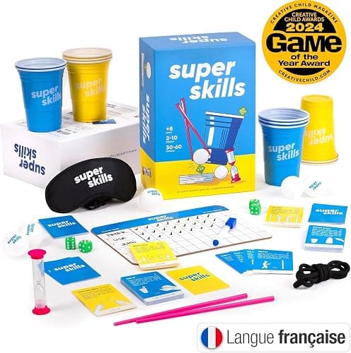 Super Skills - Jeux de Société Adulte, Ado et Enfant - Jeu de Societe 8 Ans Plus - 120 Défis pour Toute la Famille - Jeu de Fête Amusant - Cadeau Garcon 12 Ans & Fille - Version Français thumbnail 2