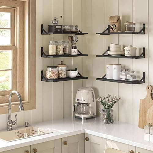 16.5 Inch Floating Shelves for Wall 6 Count thumbnail 2