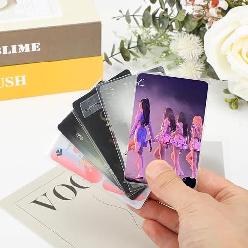 100 Pcs photocard Sleeves, 57x88mm Ultra Clear and Thick Sleeves Idol Photo Cards Protector Trading Cards Shield Cover thumbnail 4