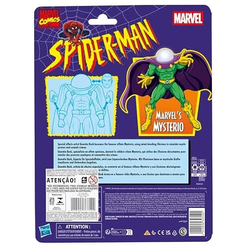 Marvel Legends Series Marvels Mysterio, Retro Spider-Man 6" Figure thumbnail 4