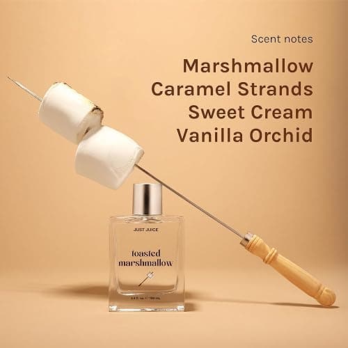 Just Juice Toasted Marshmallow - Vanilla Perfume for Women and Men - Gourmand Mini Travel Perfume with Caramel, Marshmallow, Amber Notes - 0.33 oz thumbnail 4