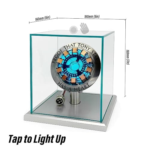 Lonyiabbi Arc Reactor LED Atmosphere Light | Sci-Fi Collectible Gift for Men, USB Powered Display Case with Tap Control thumbnail 3