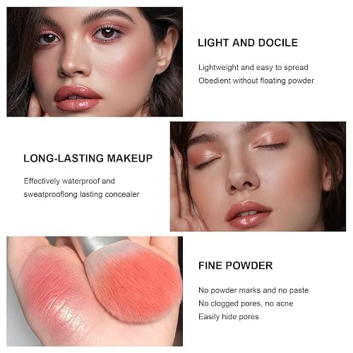 HOSAILY 12 Colors Cream Blush Palette Matte Blush Contour and Highlight Blush Palette Waterproof and Long Lasting Blush Cream Makeup Palette thumbnail 3