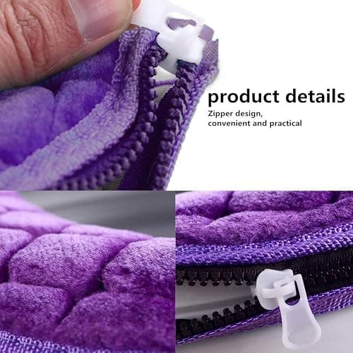 WDSHCR Toilet Seat Cushion - Soft, Thicker, Warmer Washable Covers with Zipper - Home Reusable (Gray) thumbnail 4