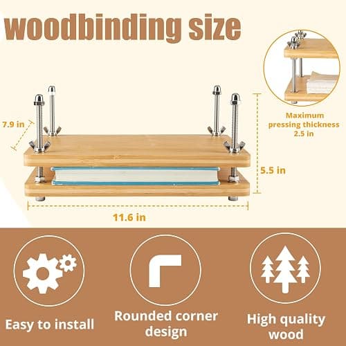 pamctry 50 Pcs Book Binding Kits for Beginners - Complete DIY Kit with Tools & Instructions, 11.6 x 7.8 Inches thumbnail 7