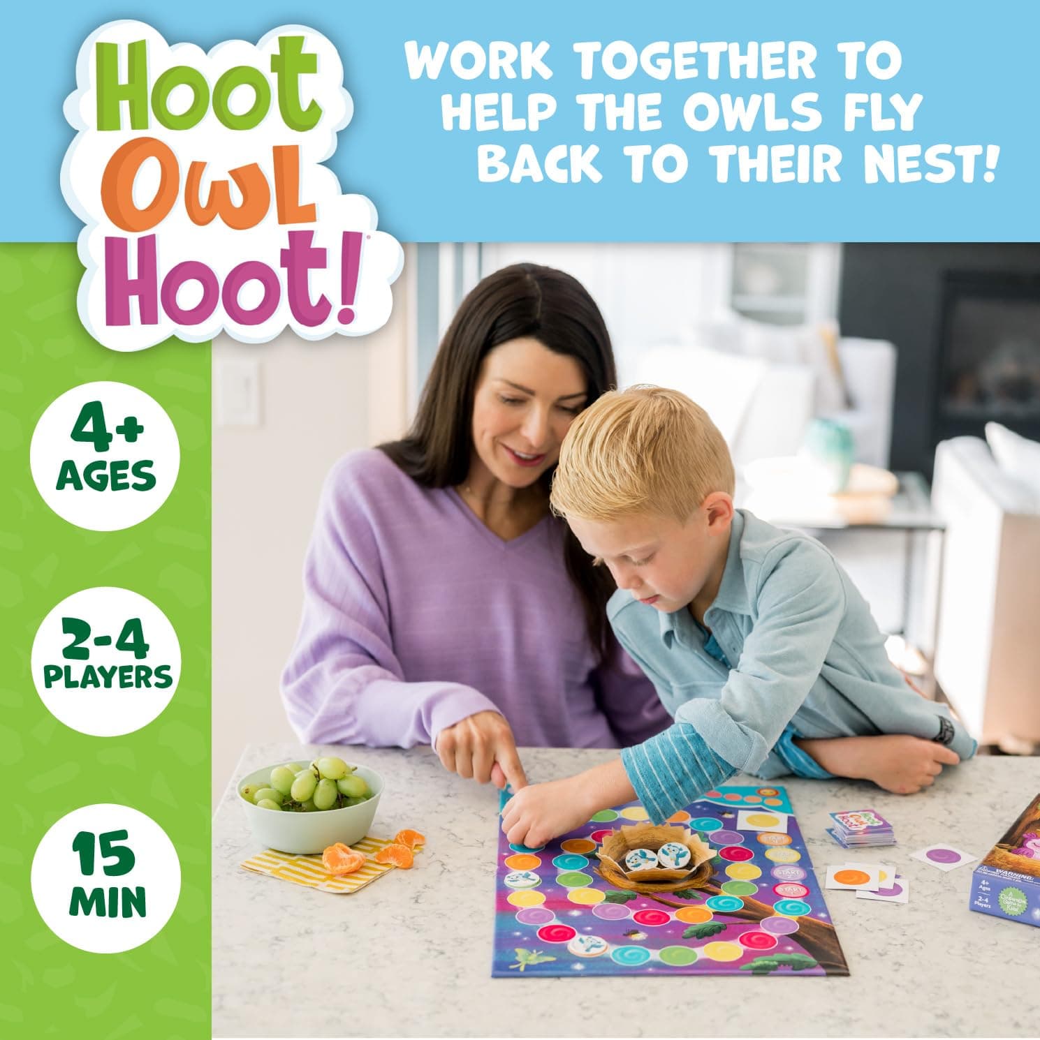 Peaceable Kingdom: Hoot Owl Hoot! - Cooperative Game thumbnail 3