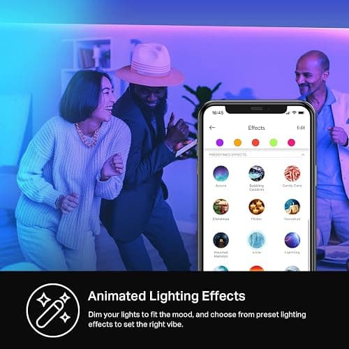 Kasa Smart LED Light Strip, RGB, 32.8ft(2 Rolls of 16.4ft.) Wi-Fi LED Strip Works w/ Alexa & Google Assistant,High Brightness, Trimmable, Up to 25,000 Hours,2Yr Warranty (KL400L10),Multicolor thumbnail 5