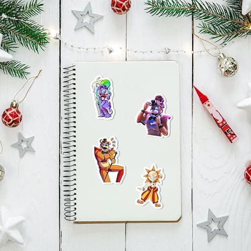 Pounchi Horror Game Stickers (100 Pcs with Cute Badge Decoration) Halloween Gaming PVC Sticker, Gifts for Laptop Water Bottle Skateboard Party Supplies thumbnail 6