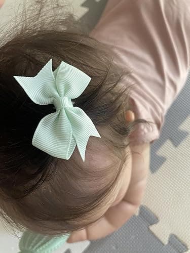 CÉLLOT Hair Clips for Girls - 42PCS Fully Lined Hair Bows Alligator Clips for Toddlers, Infants, Kids, 21 Color Pairs thumbnail 6