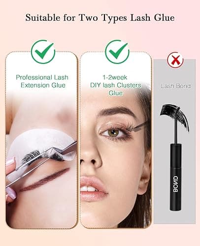 EMEDA Eyelashes Extension Remover 10g, Lash Extension Remover for Individual Lashes with Chamomile Gentle Formula, 0.35oz Professional Removal Cream Kits with Tools (02) thumbnail 6