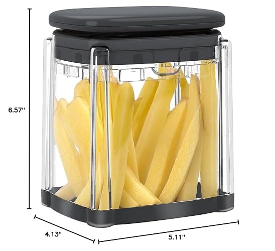 French Fry Cutter, Solucky Potato Onion Cutter, Professional Homestyle Vegetable Chopper Dicer, Great for Potatoes Carrots Cucumbers Zucchini Peppers 3/8 inch Blade(Only 1 Blade) thumbnail 3