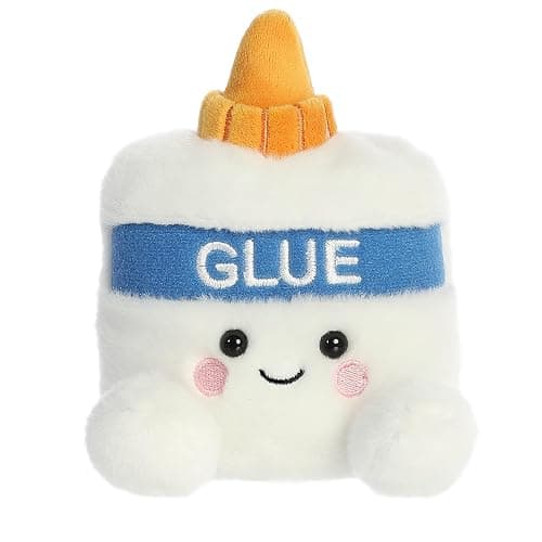 Aurora® Adorable Palm Pals™ Gooey Glue™ Stuffed Animal - Fun Collectible Plush for Kids and Adult Collectors - Perfect for Decorating Rooms and Birthday Gifts - White 5 Inches - Image 1