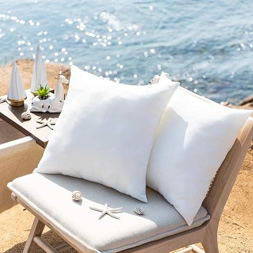 Phantoscope 18 x 18 Pillow Inserts - Pack of 4 Outdoor Water Resistant Throw Pillow Inserts Hypoallergenic Square Decorative Couch Sham Cushion Stuffer - 18 Inches thumbnail 4