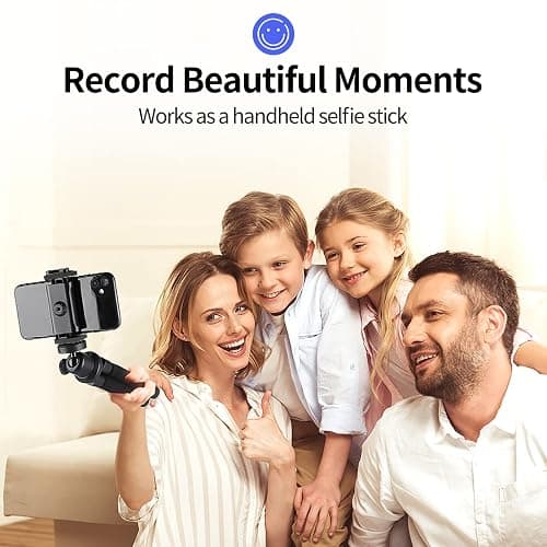 Aureday Phone Tripod, Flexible Tripod for iPhone and Android Cell Phone, Come with Wireless Remote and Clip for Video Recording/Vlogging/Selfie - Black thumbnail 6