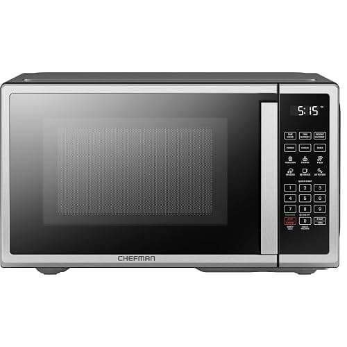 Chefman Countertop Microwave Oven 0.9 Cu. Ft. Digital Stainless Steel Microwave 900 Watt with 6 Presets, Eco Mode, Mute Option, Memory Function, Child Safety Lock, Kitchen, Home, Dorm Essentials - Image 1
