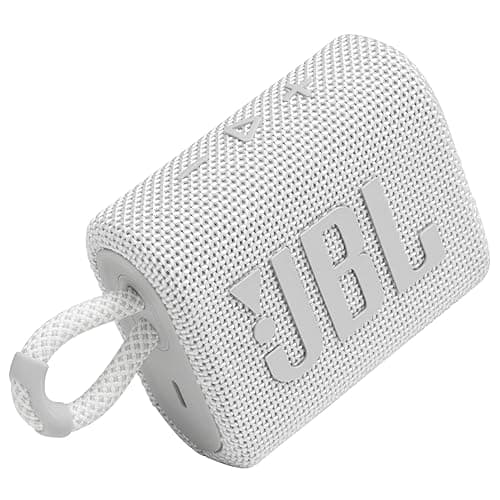 JBL Go 3 - Portable Mini Bluetooth Speaker, big audio and punchy bass, IP67 waterproof and dustproof, 5 hours of playtime, speaker for home, outdoor and travel (White) - GO3 - White thumbnail 5