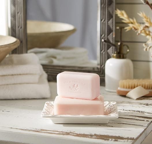 Pre de Provence Artisanal Soap Bar, Enriched with Organic Shea Butter, Natural French Skincare, Quad Milled for Rich Smooth Lather, 8.8 Ounce, Lily Of The Valley thumbnail 3