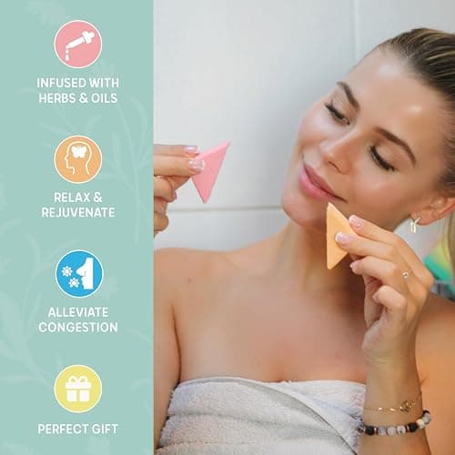 Level Body Mind Soul - Aromatherapy Shower Steamers - Energising, 8 Pack - Birthday Gifts for Women - Shower Bombs with Multiple Fragrances - Self Care Relaxation, Body Restore, Sinus Relief Vapour thumbnail 4