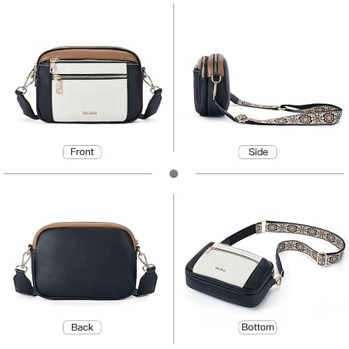 Telena Small Crossbody Bags For Women Vegan Leather Crossbody Purse With Adjustable Wide Strap For Daily Life thumbnail 7
