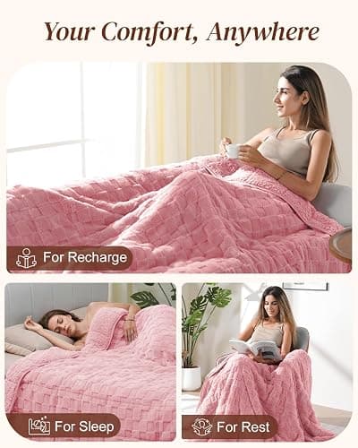 Pink Weighted blanket thumbnail 5