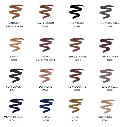 LAURA GELLER NEW YORK Kajal Longwear Kohl Eyeliner Pencil with Caffeine, Smooth & Blendable Makeup, Deep Black thumbnail 5