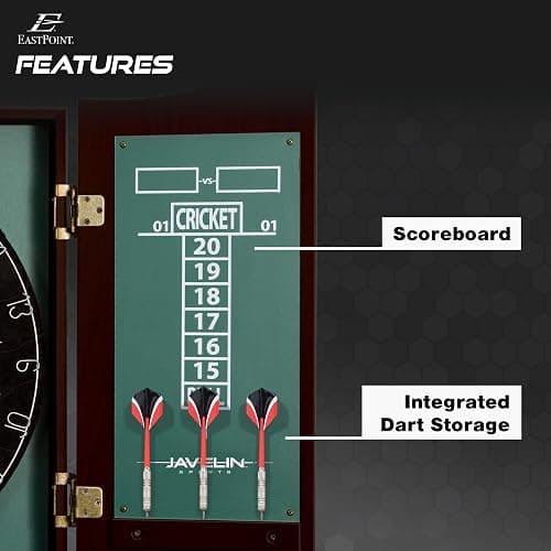 EastPoint Sports Belmont Bristle Dartboard and Cabinet Set thumbnail 4