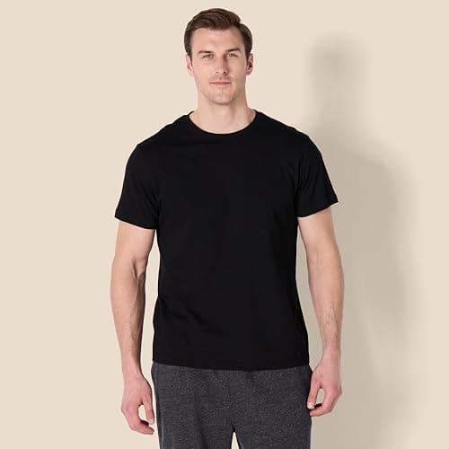 Amazon Essentials Men's Cotton Crew Neck Undershirts, Versatile Soft Basics, Pack of 6 thumbnail 7