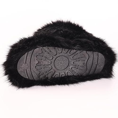 Valpeak Snow Boots for Women 2024 Furry Boots Winter Knee High Flat Heel Fluffy Faux Fur Boots thumbnail 3