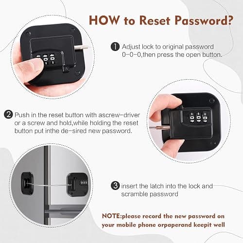 Himake Refrigerator Lock, Combination Lock for Refrigerator Cabinets, Drawers, Heavy Duty Fridge Lock, Easy Install No Keys Needed (2 Pack) thumbnail 6