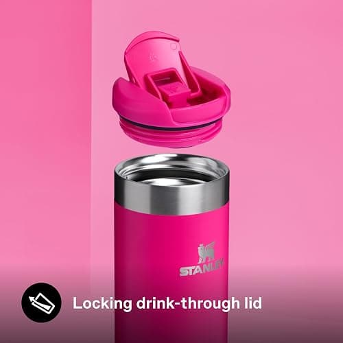 STANLEY 1913 Aerolight Transit Travel Mug 0.35L – Keeps 4 Hours Hot – 6 Hours Cold – Dishwasher Safe – Leakproof – Car Cup Holder Compatible – Insulated Coffee Cup – Pink Vibes thumbnail 7