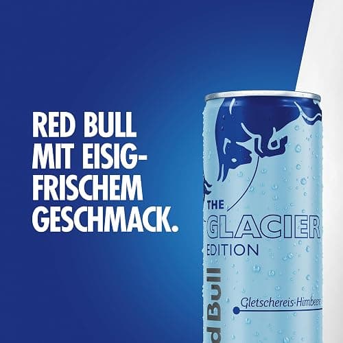 LIMITIERT: Red Bull Energy Drink Glacier Edition - 24er Palette Dosen - Getränke mit Gletschereis-Himbeere-Geschmack, EINWEG (24 x 250 ml) thumbnail 3