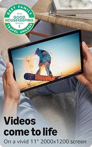 Like-New Amazon Fire Max 11 tablet (newest model) vivid 11” display, all-in-one for streaming, reading, and gaming, 14-hour battery life, optional stylus and keyboard, 64 GB, Gray thumbnail 5