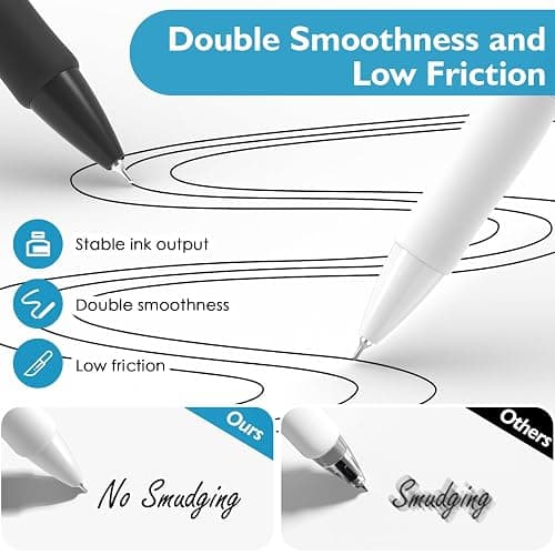 AECHY 3 Pack Gravity Sensing Auto-Retractable Ballpoint Pens, Quick Dry Black Ink Pens 0.5mm Fine Point, Smart Lock Mechanism, Drop-Proof Design, Ultra-Smooth Writing for Office,School,Nurses thumbnail 4