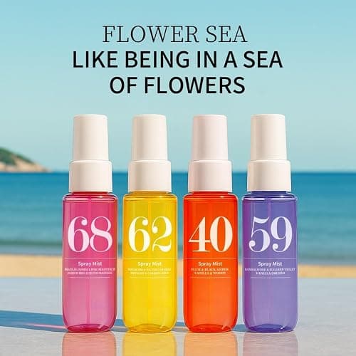 40ml*4pcs Damen Parfüm Bodyspray Set,langanhaltend Parfüm Bodyspray Damen mit fruchtigem Duft,Reisegröße Body Mist für Haar Körper, Feuchtigkeitsspendend Fruchtiges Body Mist,Befeuchtet die Haut thumbnail 2